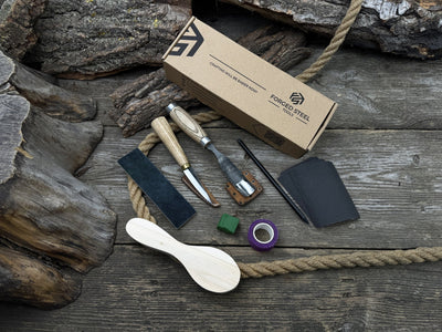 Spoon Carving Kit – Whittling Kit for Beginners with Sharpened Tools & Practice Wood - 1