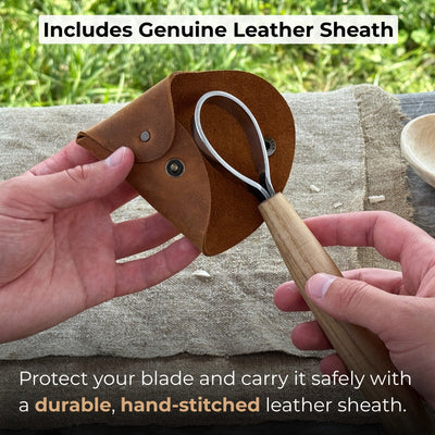 Spoon Carving Scorp Knife, ⌀3.5 cm (1.4 inches) - 4