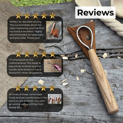 Spoon Carving Scorp Knife, ⌀3.5 cm (1.4 inches) - 9