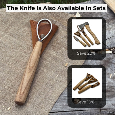 Spoon Carving Scorp Knife, ⌀3.5 cm (1.4 inches) - 10