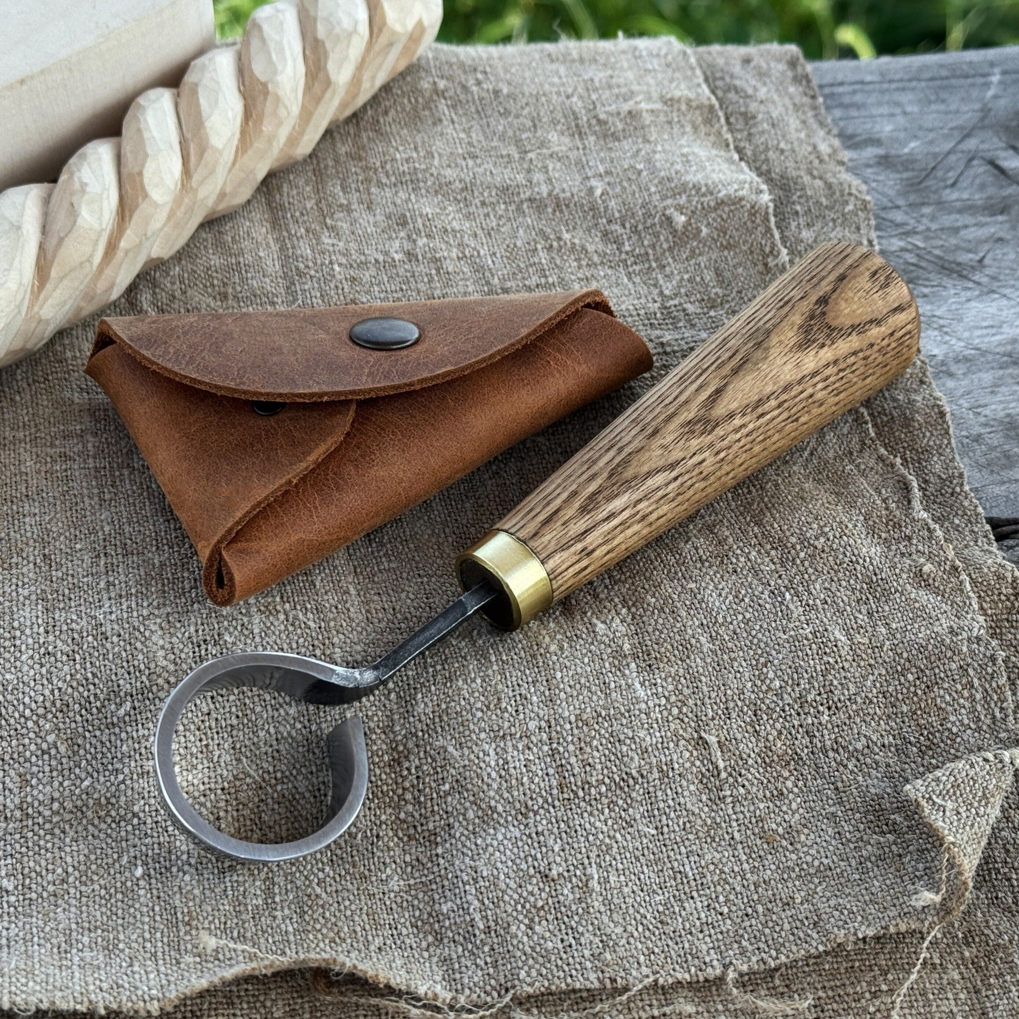Spoon Carving Scorp (Round) Knife, ⌀3 cm (1.2 inches) - 1