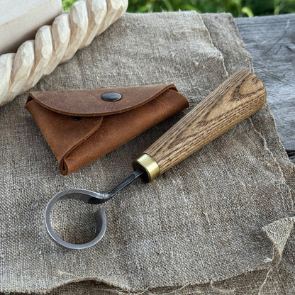 Spoon Carving Scorp (Round) Knife, ⌀3 cm (1.2 inches) - 1