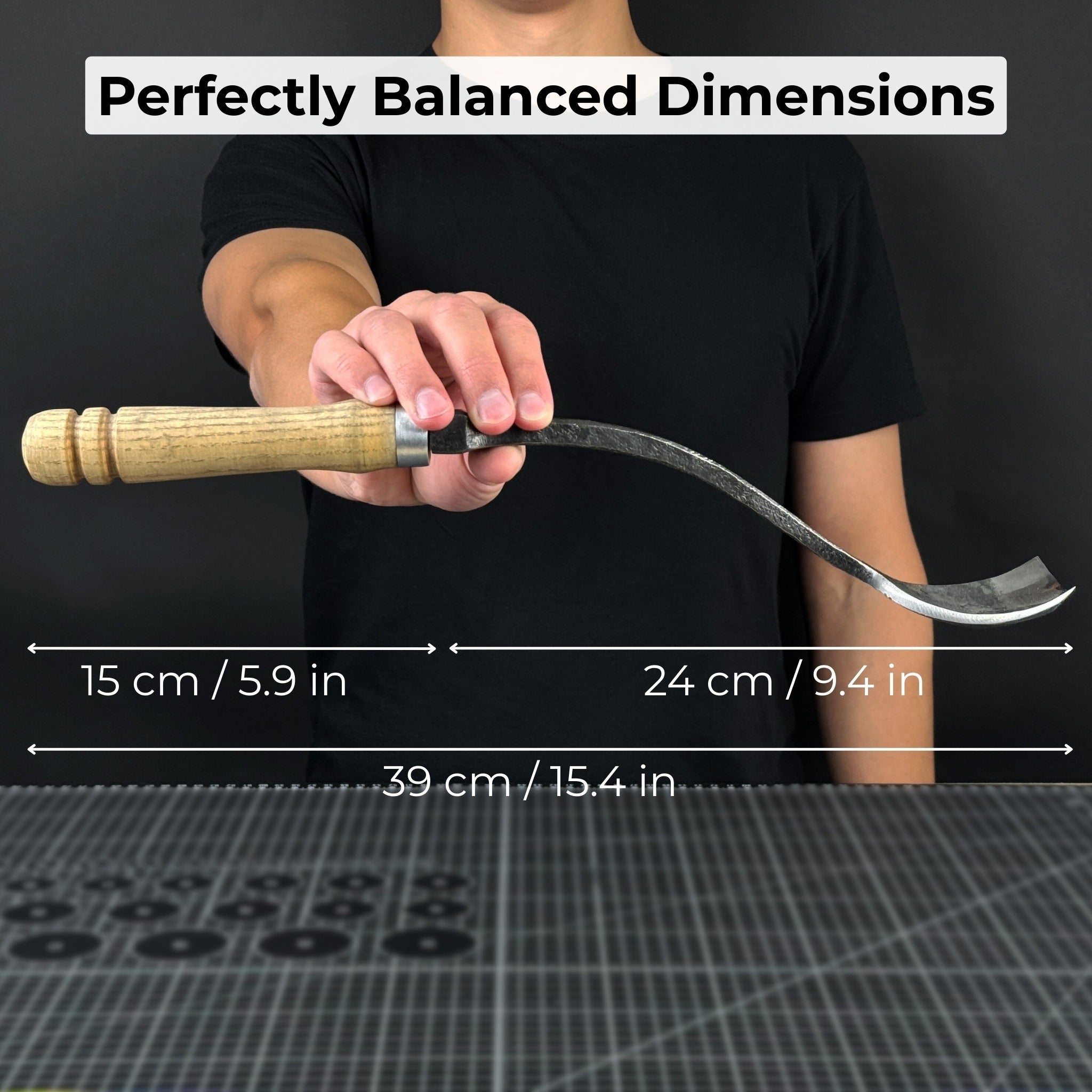 Spoon (Short) Bent Gouge, 50 - 70 mm (2 - 2.8 inches) - 5