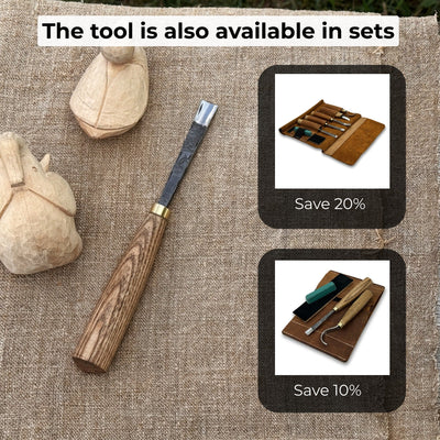Straight Carving Gouge – 12 mm (0.47 inches) - 10