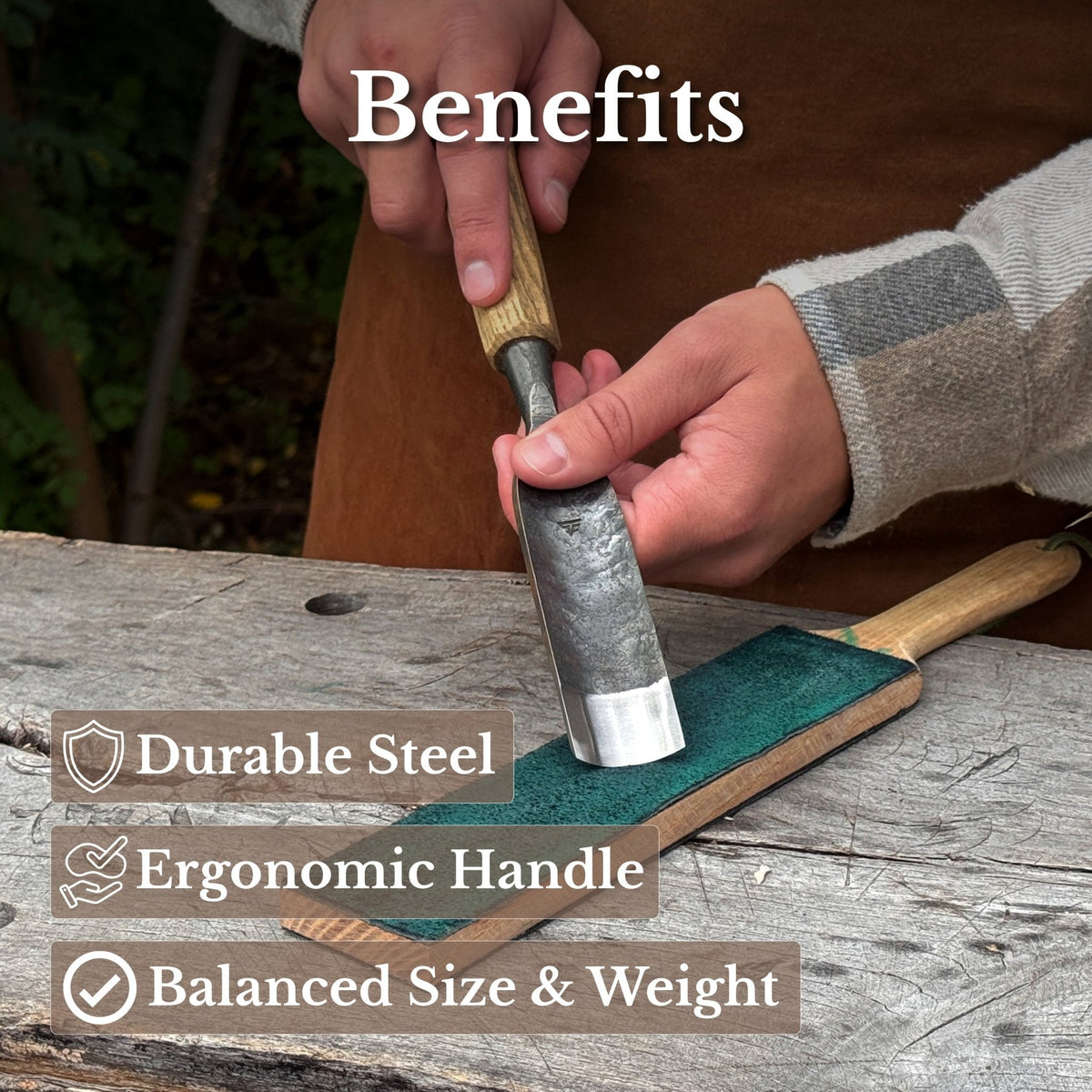 Straight Carving Gouge, 20 - 40 mm (0.8 - 1.6 inches) - 8