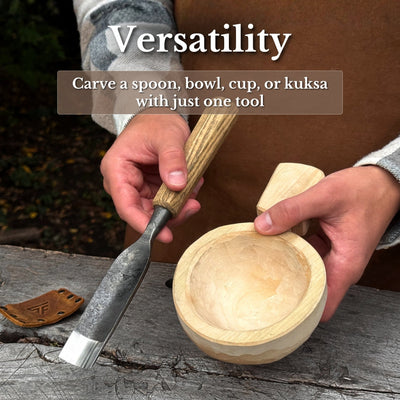 Straight Carving Gouge, 20 - 40 mm (0.8 - 1.6 inches) - 11
