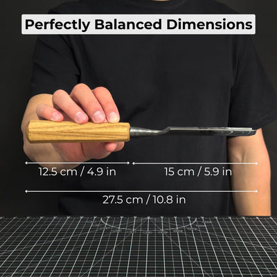 Straight Carving Gouge, 20 - 40 mm (0.8 - 1.6 inches) - 5