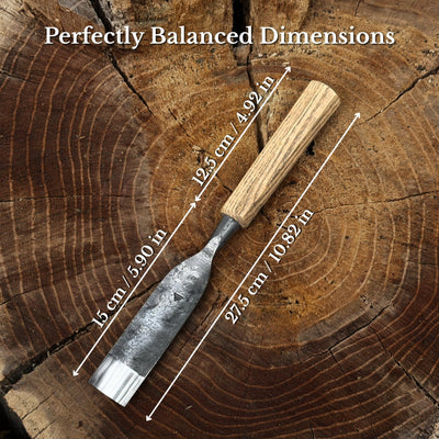 Straight Carving Gouge, 20 - 40 mm (0.8 - 1.6 inches) - 2