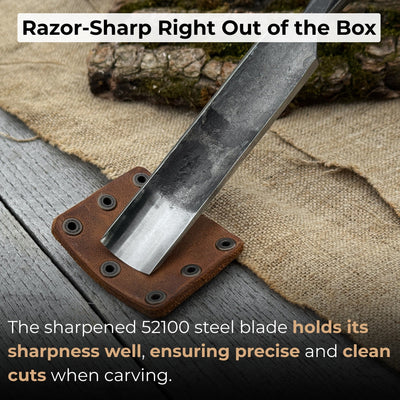 Straight Carving Gouge, 20 - 40 mm (0.8 - 1.6 inches) - 2