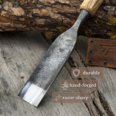 Straight Carving Gouge, 20 - 40 mm (0.8 - 1.6 inches) - 3