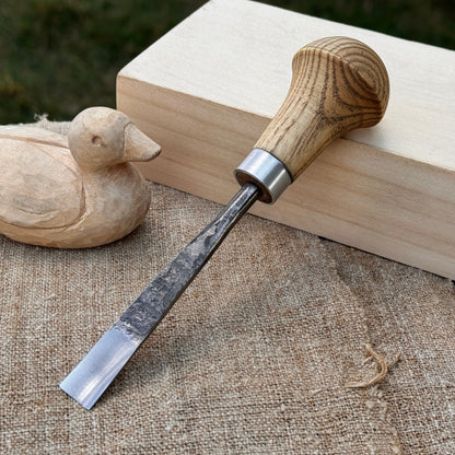 Straight Carving Gouge with Palm Handle – 12 mm (0.47 inches) - 1