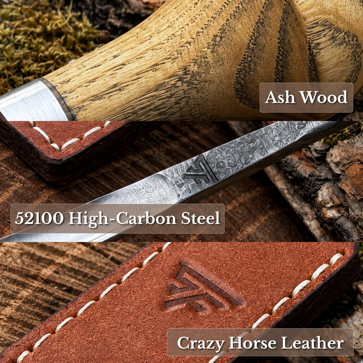 Straight Carving Gouge with Palm Handle, 5-12 mm / 0.20-0.47 in - 7