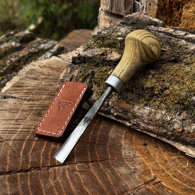 Straight Carving Gouge with Palm Handle, 5-12 mm / 0.20-0.47 in - 1