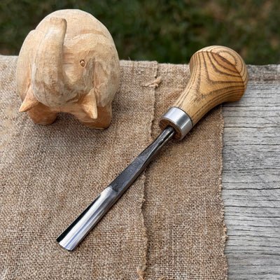 Straight Carving Gouge with Palm Handle, 5 - 12 mm (0.20 - 0.47 inches) - 1