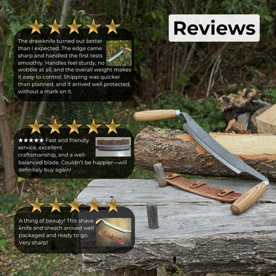 Straight Drawknife, 26 cm (10.2 inches) Cutting Edge - 9