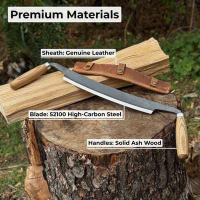 Straight Drawknife, 26 cm (10.2 inches) Cutting Edge - 6