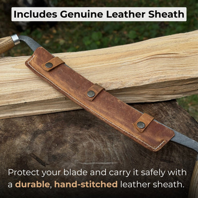 Straight Drawknife, 26 cm (10.2 inches) Cutting Edge - 4