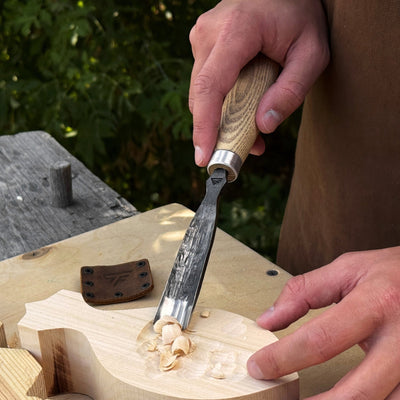 Straight Gouge (Rounded Chisel), 10 - 45 mm (0.4 - 1.8 inches) - 6