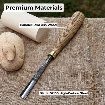 Straight Wood Carving Gouge, 5 - 12 mm (0.20 - 0.47 inches) - 7