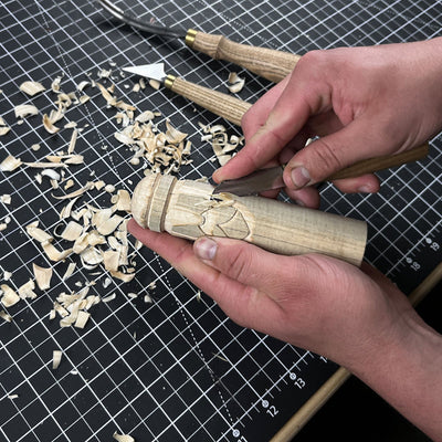 Thor Wooden Figurine – 14 cm (5.7 inches) Hand - Carved Norse God of Thunder and Strength - 6