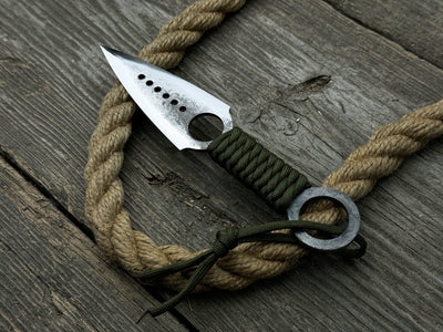 Throwing Knife with Leather Sheath, 19 cm (7.48 inches) - 4