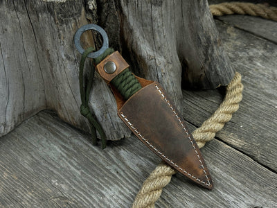 Throwing Knife with Leather Sheath, 19 cm (7.48 inches) - 3