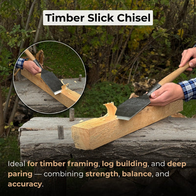 Timber Framing Sliсk Chisel, 20 - 100 mm (0.8 - 3.9 inches) - 8