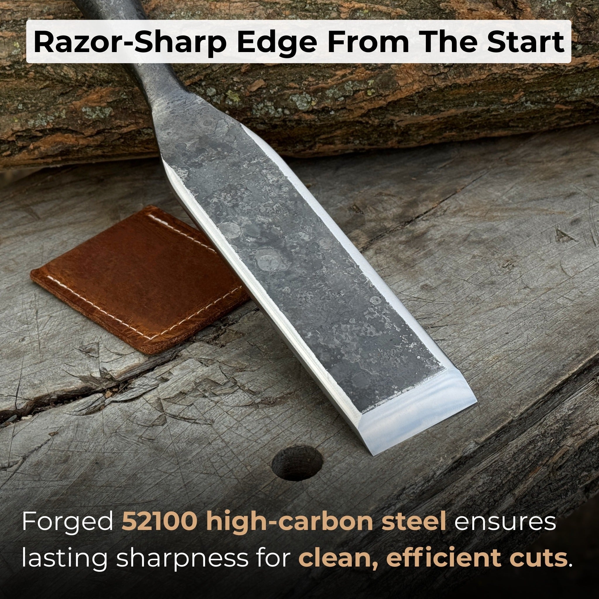 Timber Slick Chisel for Woodworking – 20 to 100 mm (0.8–3.9 Inches) - 2