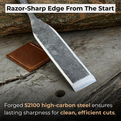 Timber Slick Chisel for Woodworking – 20 to 100 mm (0.8–3.9 Inches) - 2