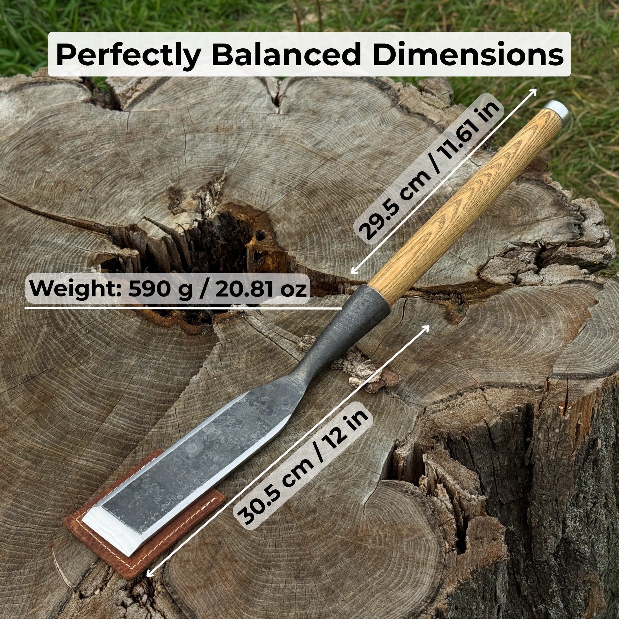 Timber Slick Chisel for Woodworking – 20 to 100 mm (0.8–3.9 Inches) - 5