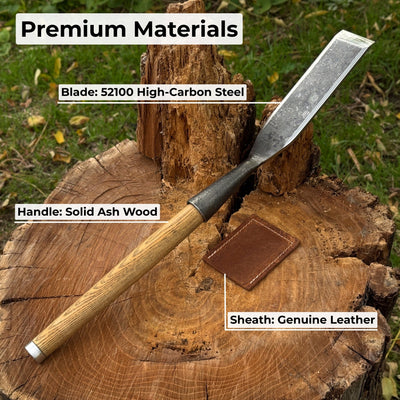 Timber Slick Chisel for Woodworking – 20 to 100 mm (0.8–3.9 Inches) - 7