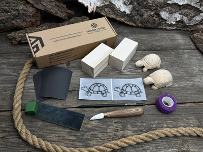 Turtle Carving Kit – Complete Starter Whittling Kit for Beginners, Adults, Teens, and Kids - 1