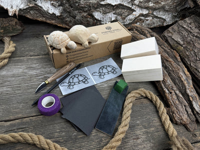 Turtle Carving Kit – Complete Starter Whittling Kit for Beginners, Adults, Teens, and Kids - 3