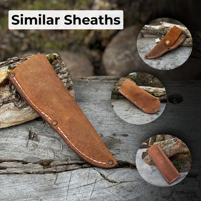 Universal Leather Knife Sheath For Fixed Knife - 6