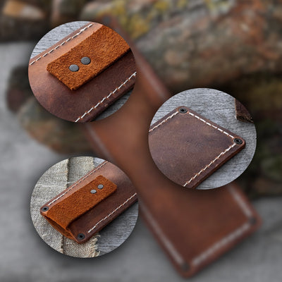 Universal Leather Sheath for Small Knives - 7