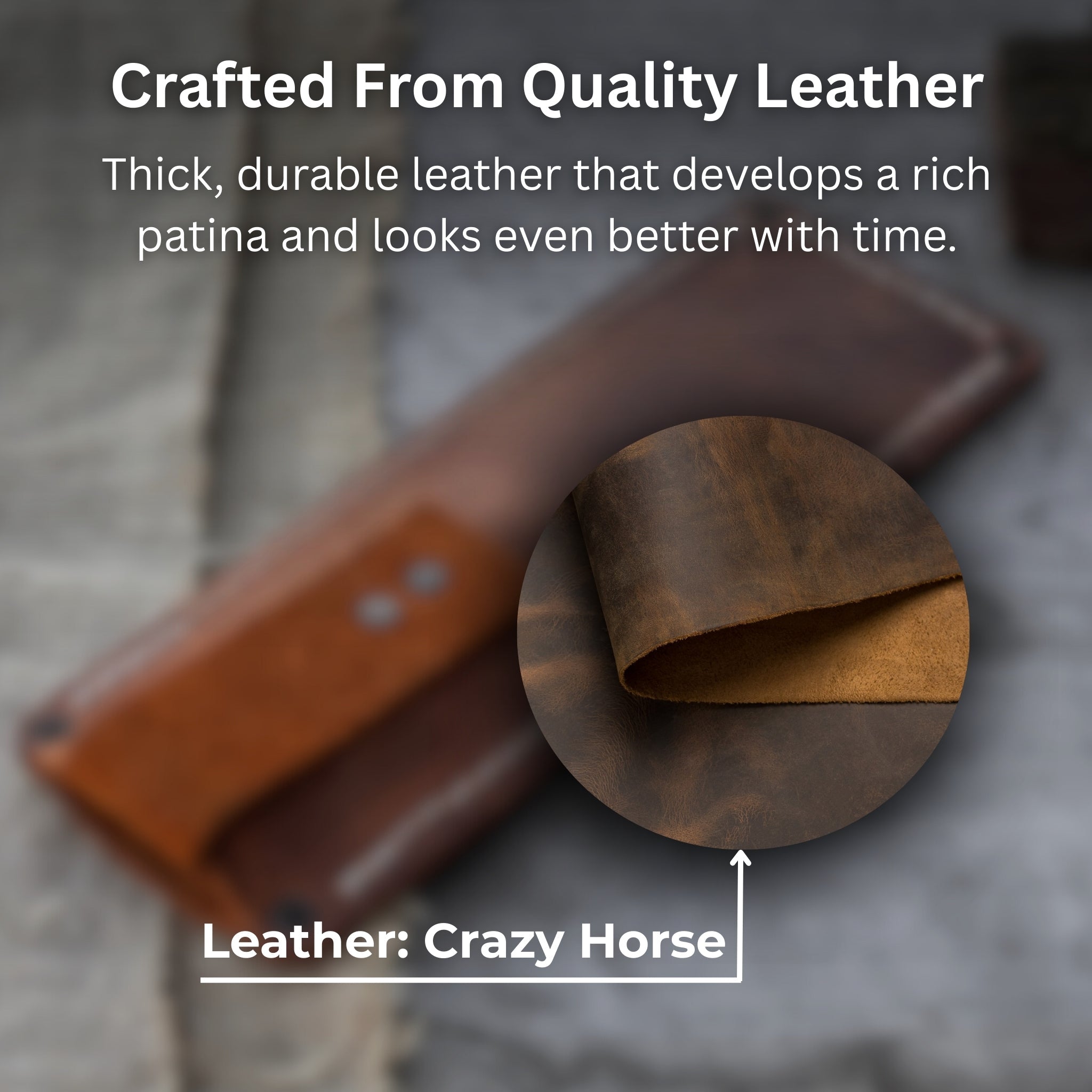 Universal Leather Sheath for Small Knives - 3