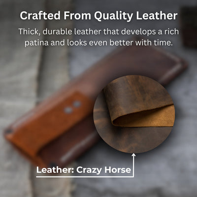 Universal Leather Sheath for Small Knives - 3