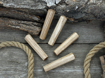 Universal Wooden Handles (Set of 5), 12.5 cm (4.92 in) - 2