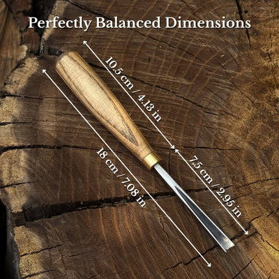 V-Parting Chisel 60 Degree, blade 6 mm (0.24 inches) - 3
