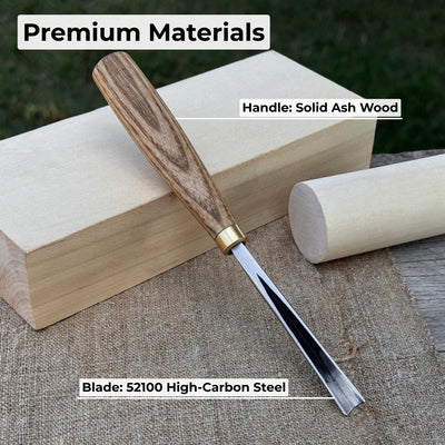 V - Parting Chisel 60 Degree, Blade 8 mm (0.31 inches) - 7