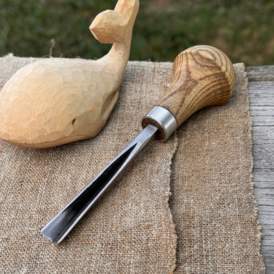 V - Parting Chisel 60 Degree with Palm Handle, 8 mm (0.31 inches) - 1