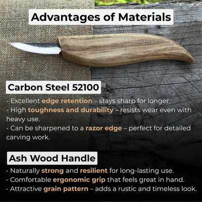 Whittling Knife for Wood Carving, 4.5 cm (1.77 inches) - 4