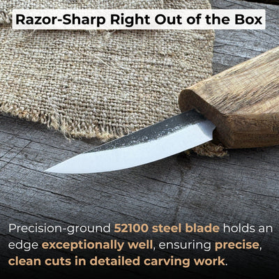 Whittling Knife for Wood Carving, 4.5 cm (1.77 inches) - 2