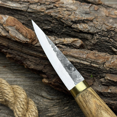 Whittling Sloyd Knife with Leather Sheath, 7.5 cm (2.95 inches) - 8