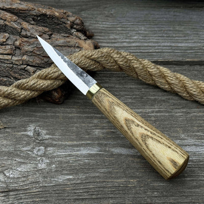 Whittling Sloyd Knife with Leather Sheath, 7.5 cm (2.95 inches) - 3