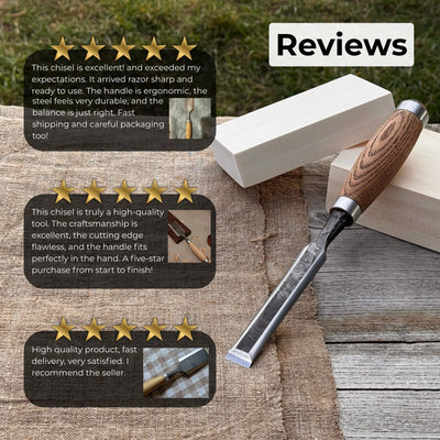 Wood Carving Chisel, 10 - 50 mm (0.39 - 1.97 inches) - 10
