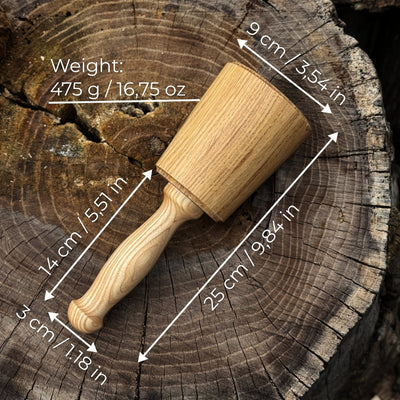 Wooden Mallet 16.75 oz for Woodworking and Carving - 2