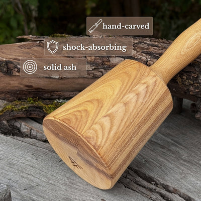 Wooden Mallet 16.75 oz for Woodworking and Carving - 2