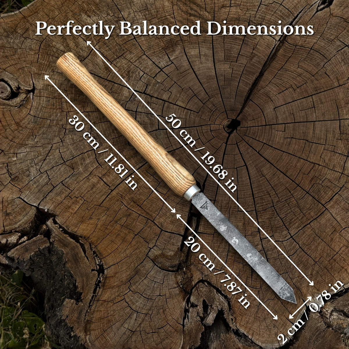 Woodturning Parting Tool with Leather Sheath - 2